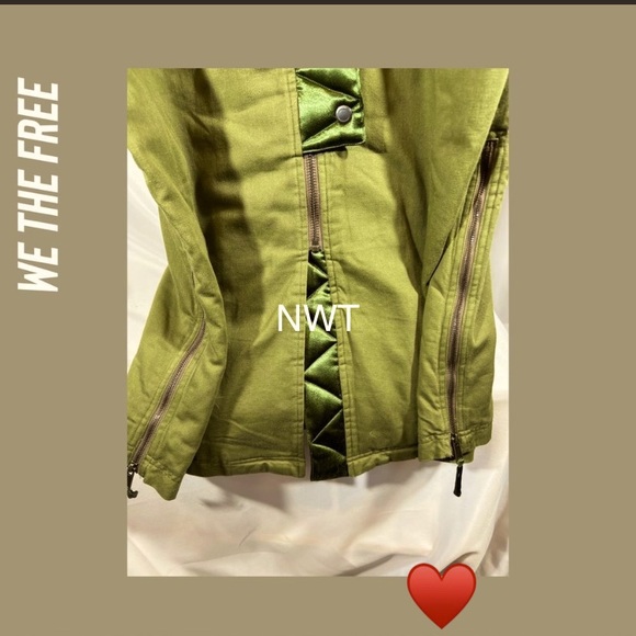 🍂 Free People Farrah Military long Parka Coat Warm Winter Jacket Faux Fur - Picture 14 of 15